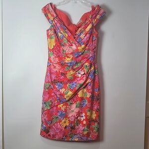 Vintage Fine Feathers/Cache Silk Dress